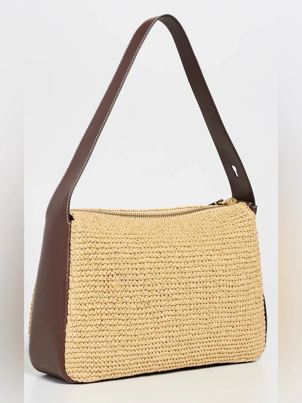 Tory Burch ROMY WOVEN Leather Shoulder Bag $395